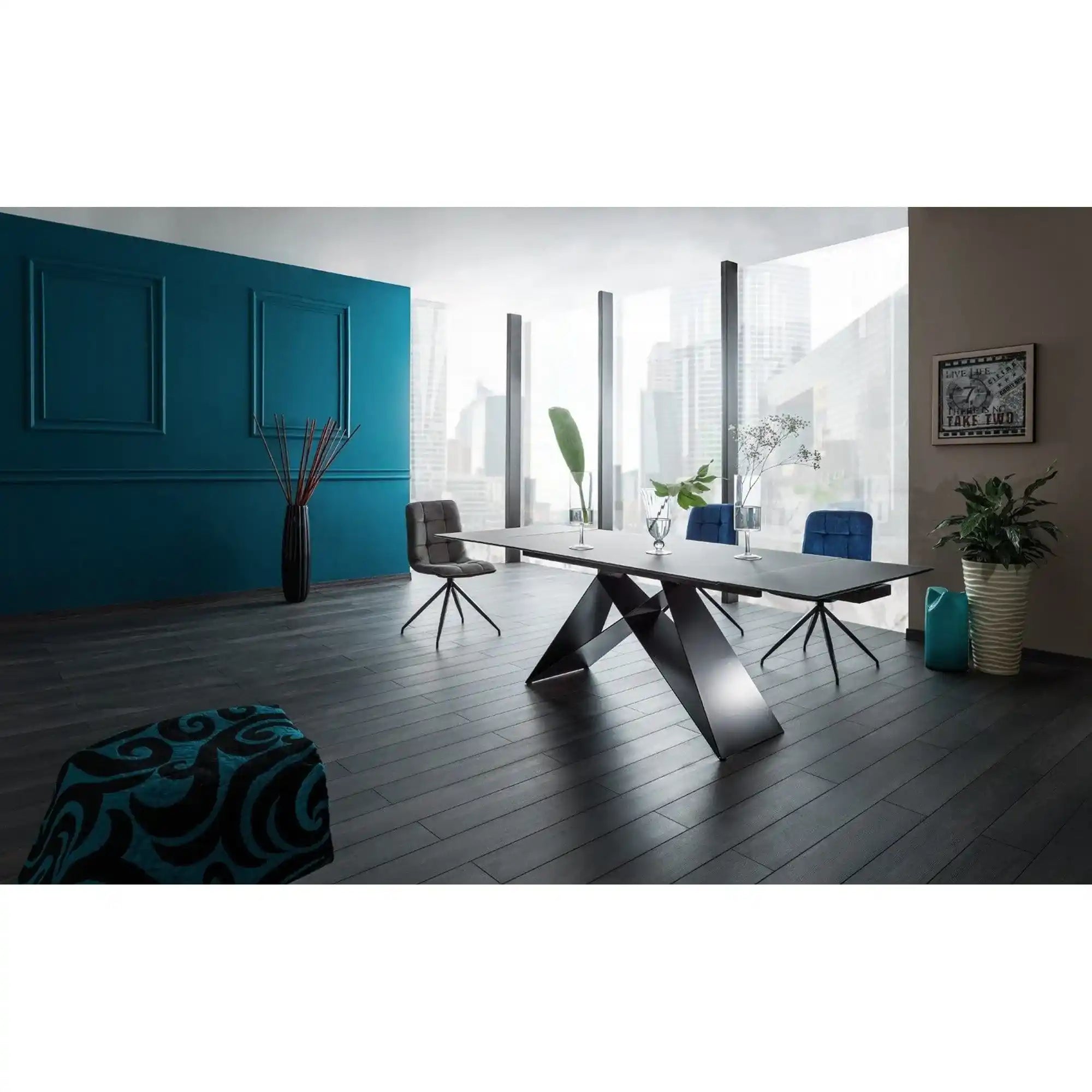 Masa extensibila DETROIT OCN-39488, negru