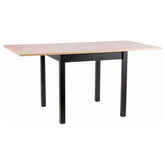 Masa extensibilă din stejar artisan și negru, ideală pentru dining – primabucata