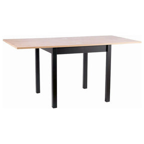 Masa extensibilă din stejar artisan și negru, ideală pentru dining – primabucata