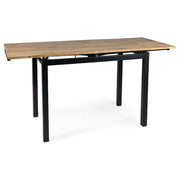 Masa extensibila DETROIT OCN-39555, stejar artisan/negru mat