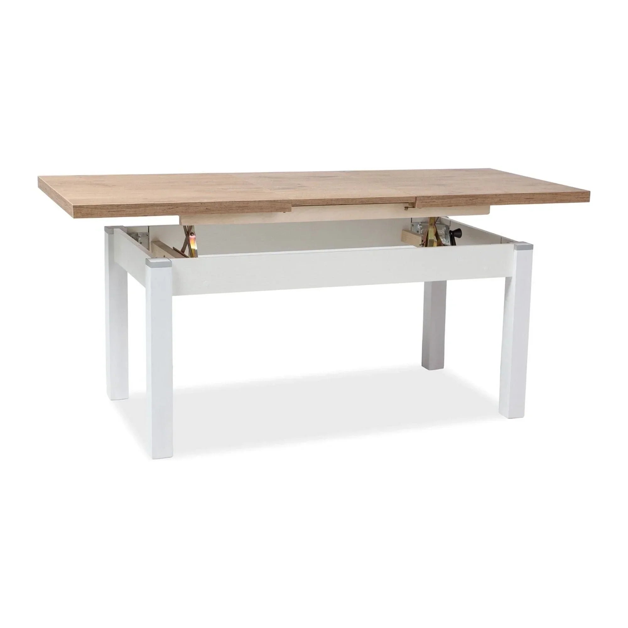 Masa extensibila DETROIT OCN-39565, stejar/alb