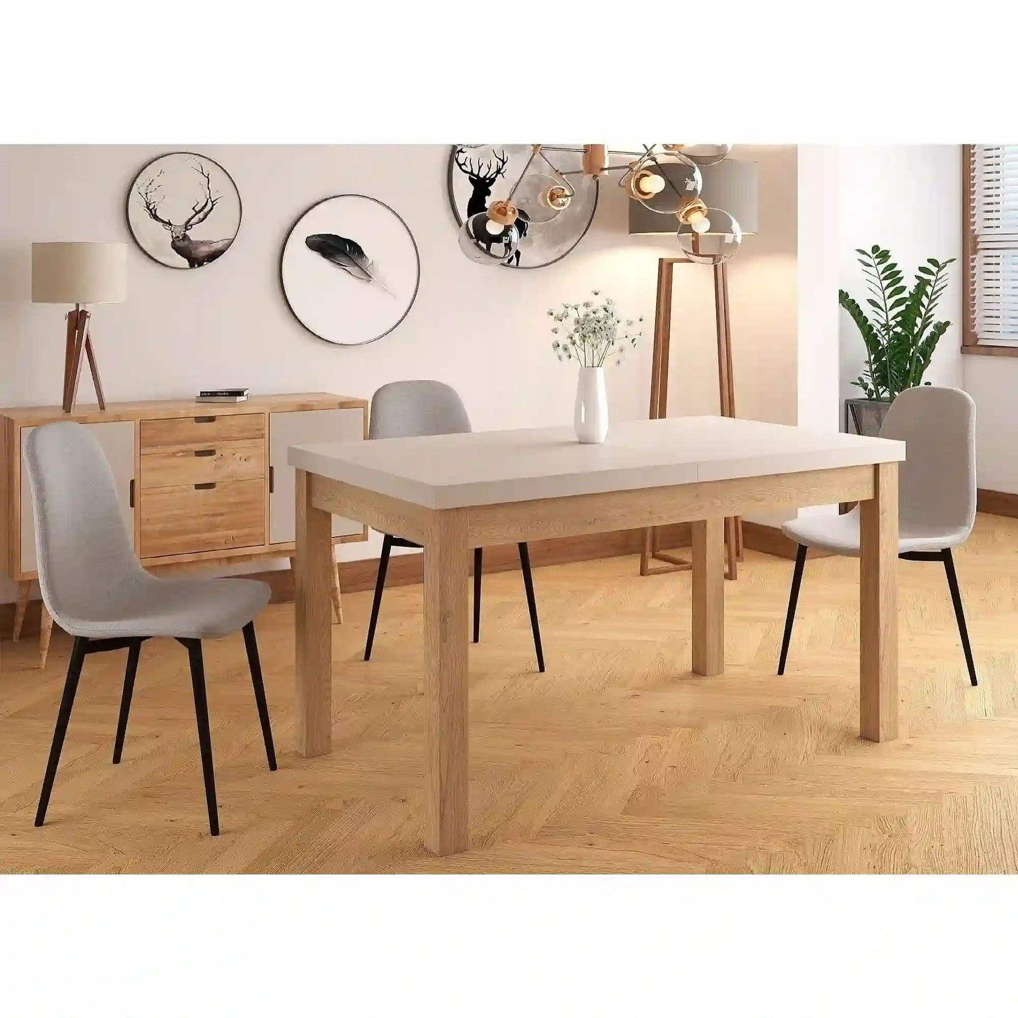 Masa extensibila DETROIT OCN-39580, casmir/stejar