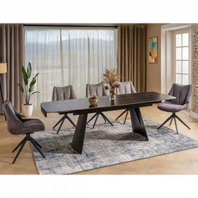 Masa extensibila DETROIT OCN-39607, negru mat