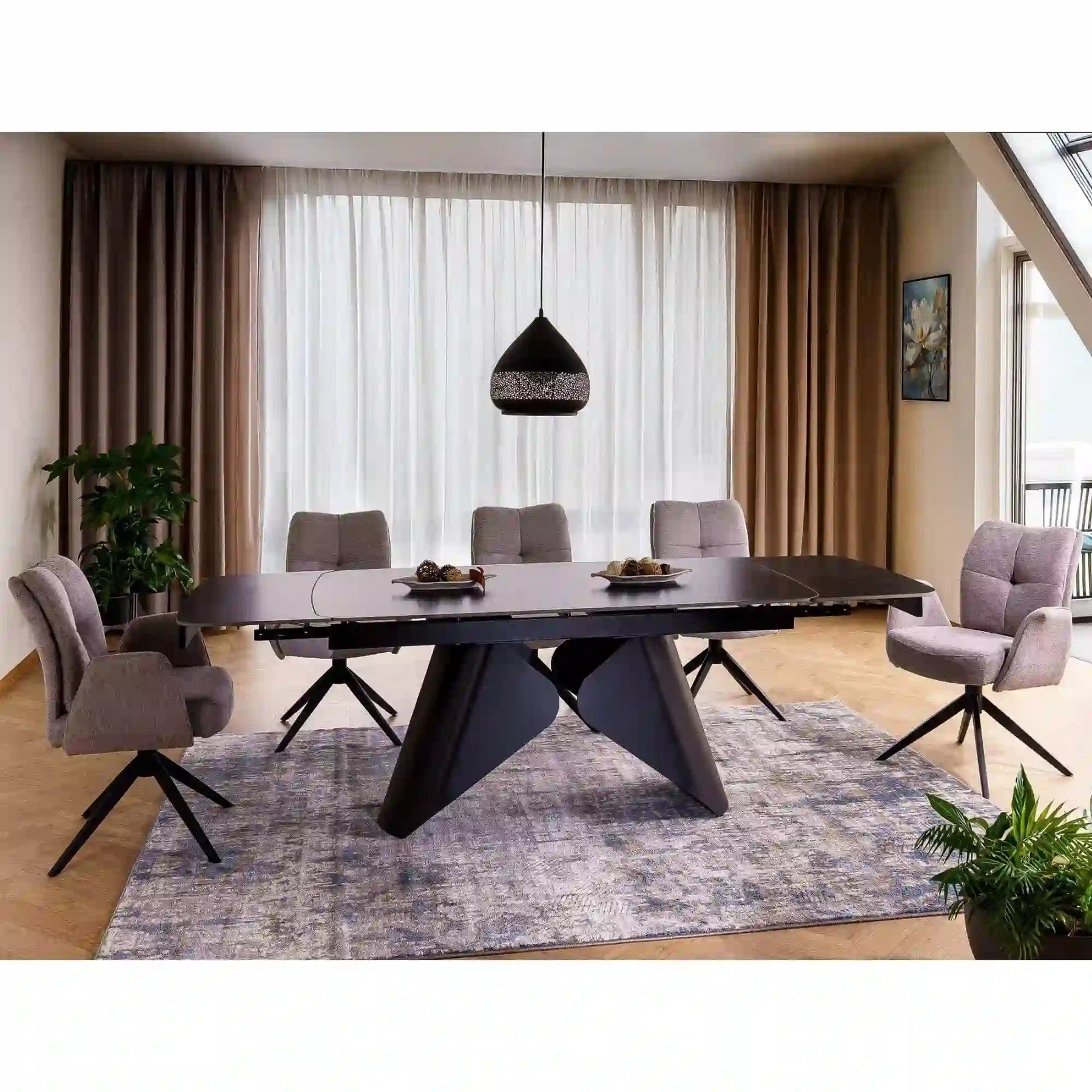 Masa extensibila DETROIT OCN-39611, negru