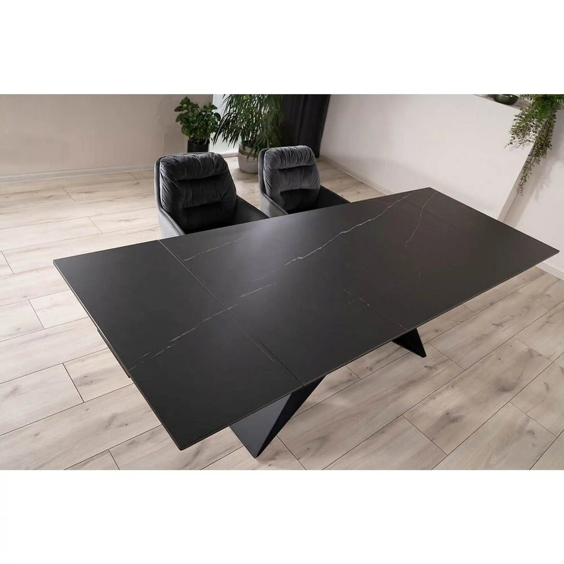 Masa extensibila DETROIT OCN-39617, negru mat