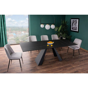 Masa extensibila DETROIT OCN-39617, negru mat