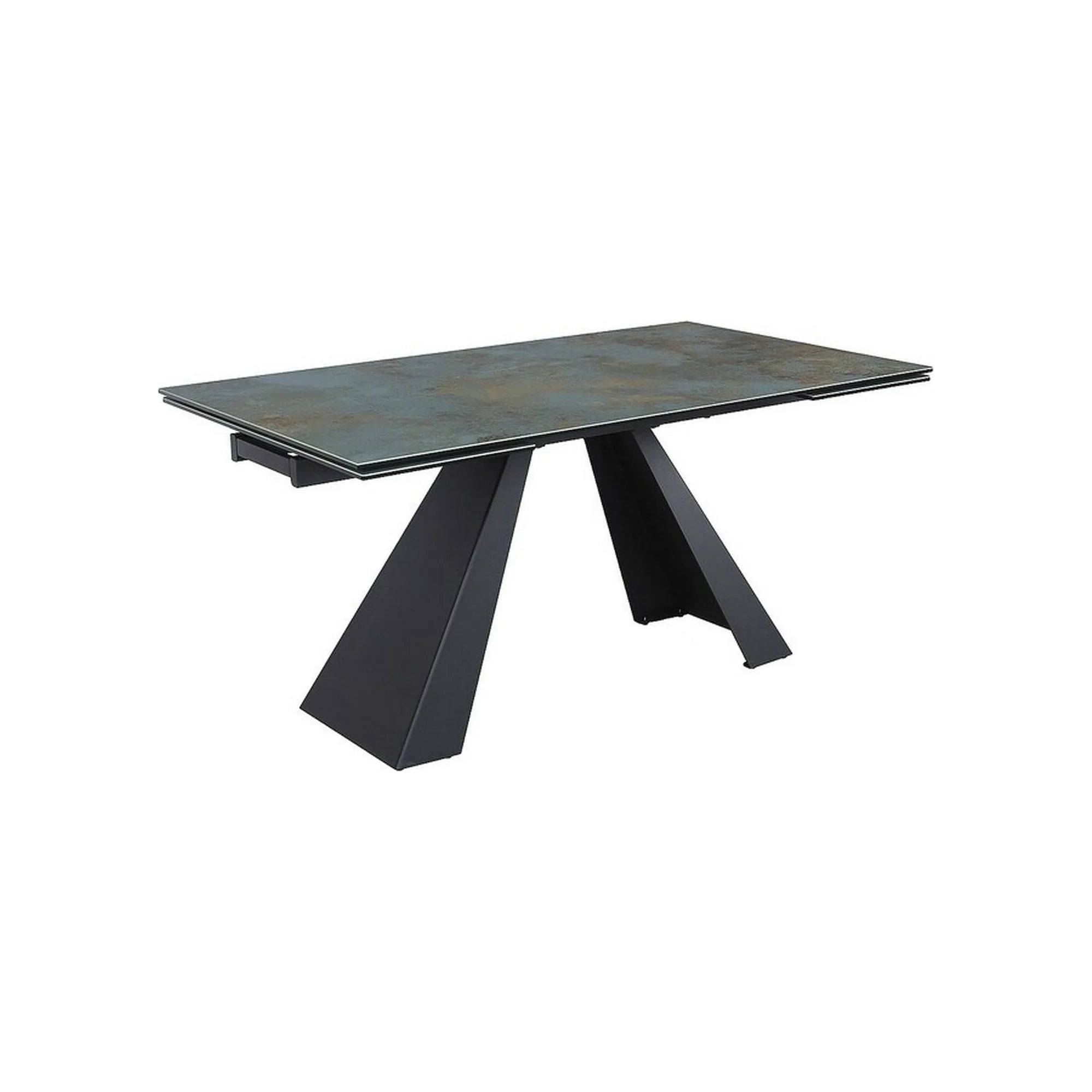 Masa extensibila DETROIT OCN-39618, turcoaz/negru mat