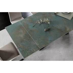 Masa extensibila DETROIT OCN-39618, turcoaz/negru mat