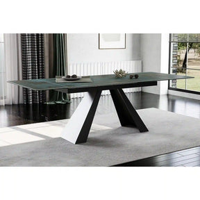 Masa extensibila DETROIT OCN-39618, turcoaz/negru mat