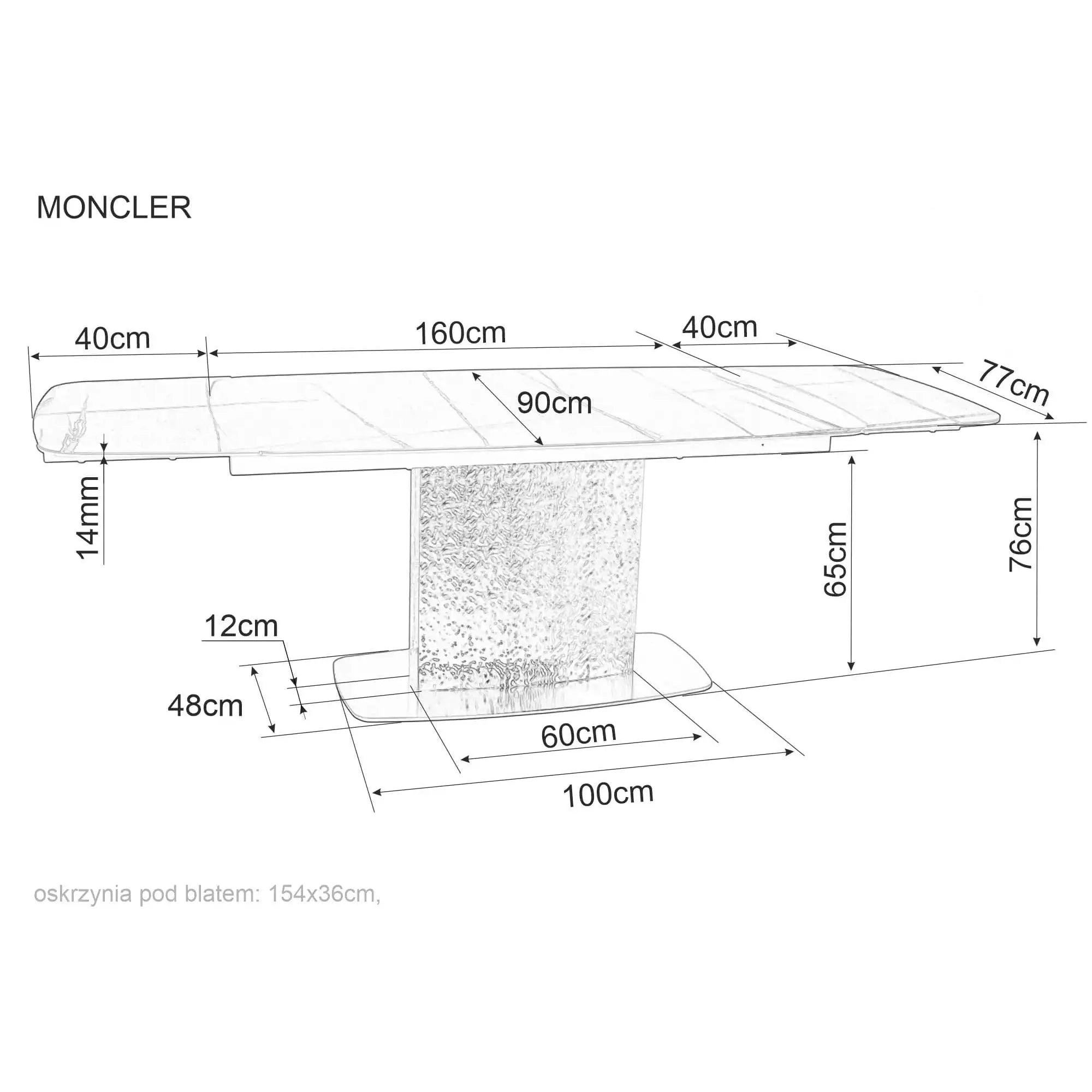 Masa extensibila DETROIT OCN-39631, verde/crom