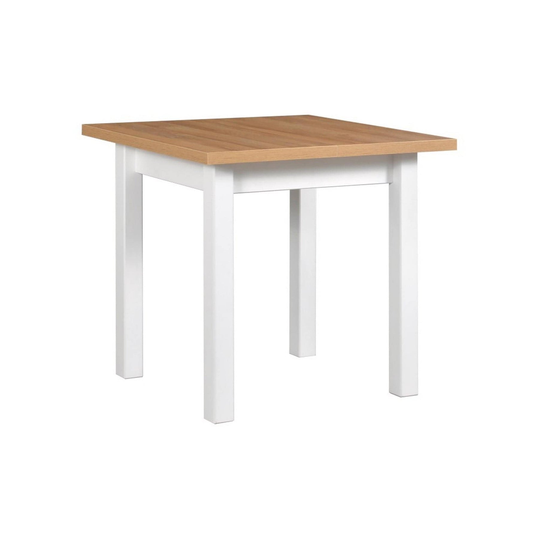 Masa extensibila MAX 8, alb/stejar, lemn de fag/PAL, 80/160x80x76 cm