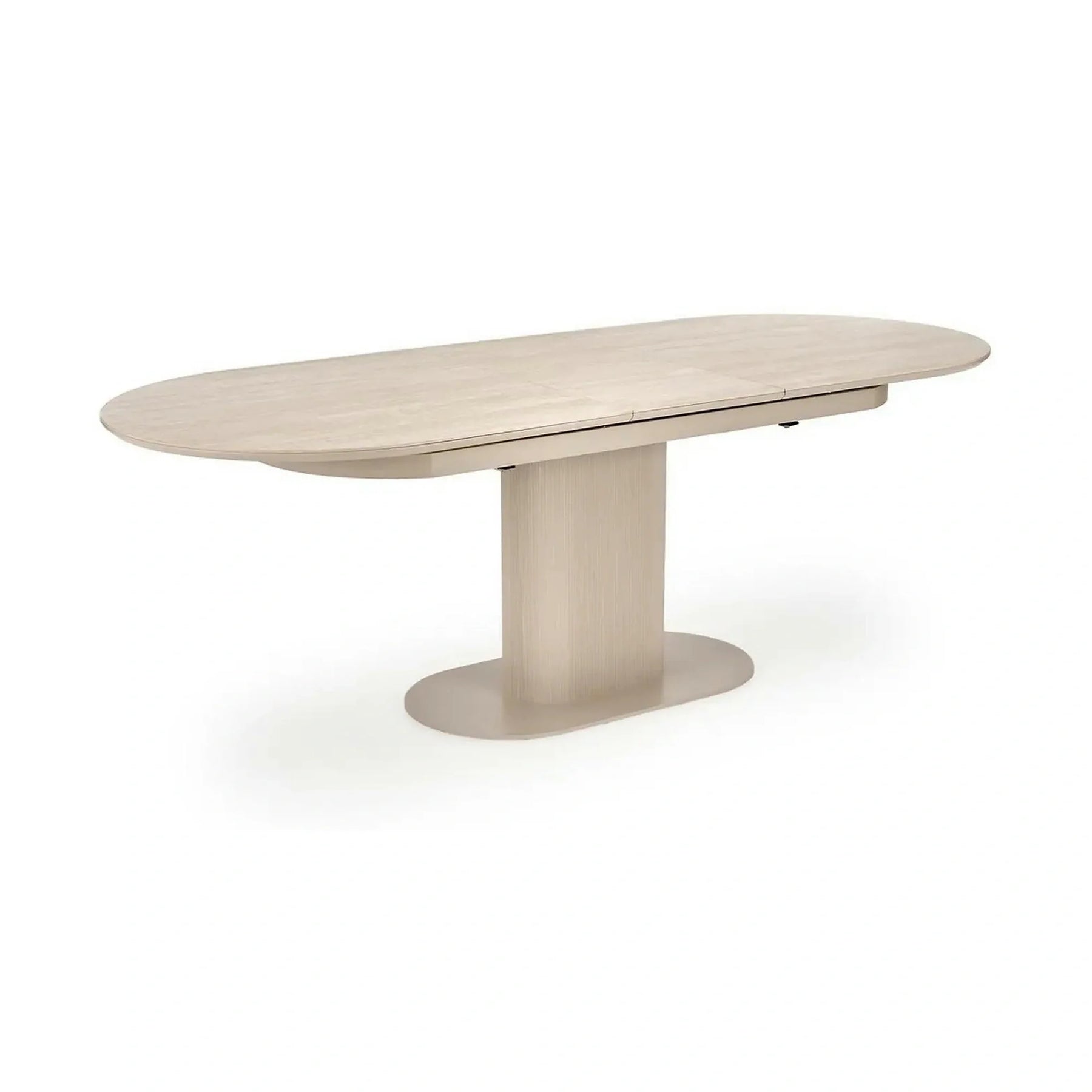 Masa extensibila FALONE, travertin/casmir, piatra sinterizata/metal, 180/220x90x76 cm