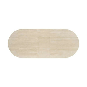 Masa extensibila FALONE, travertin/casmir, piatra sinterizata/metal, 180/220x90x76 cm