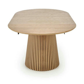 Masa extensibila FARGO, MDF/furnir natural/MDF furniruit, stejar, 120-210×120×77 cm