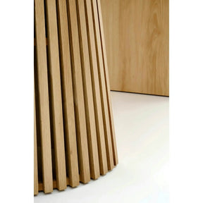 Masa extensibila FARGO, MDF/furnir natural/MDF furniruit, stejar, 120-210×120×77 cm