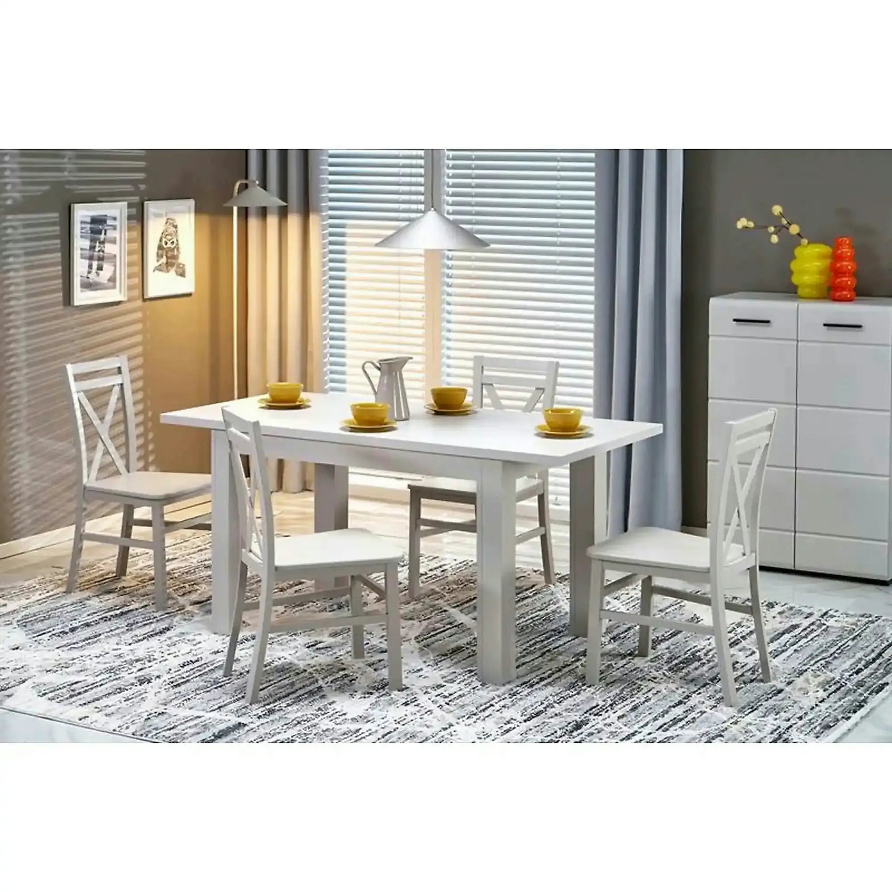 Masa extensibila GIZMO, PAL laminat, casmir, 120-160×75×79 cm