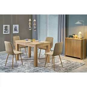 Masa extensibila GIZMO, stejar artisan, PAL laminat, 120/160x75x79 cm