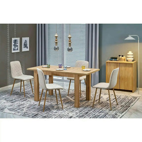 Masa extensibila GIZMO, stejar artisan, PAL laminat, 120/160x75x79 cm