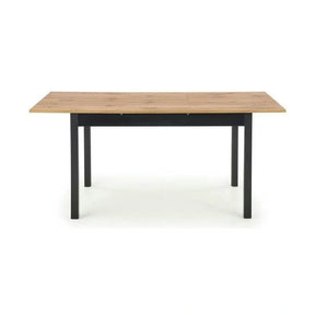 Masa extensibila GREG, stejar/negru, PAL, 124/168x74x75 cm