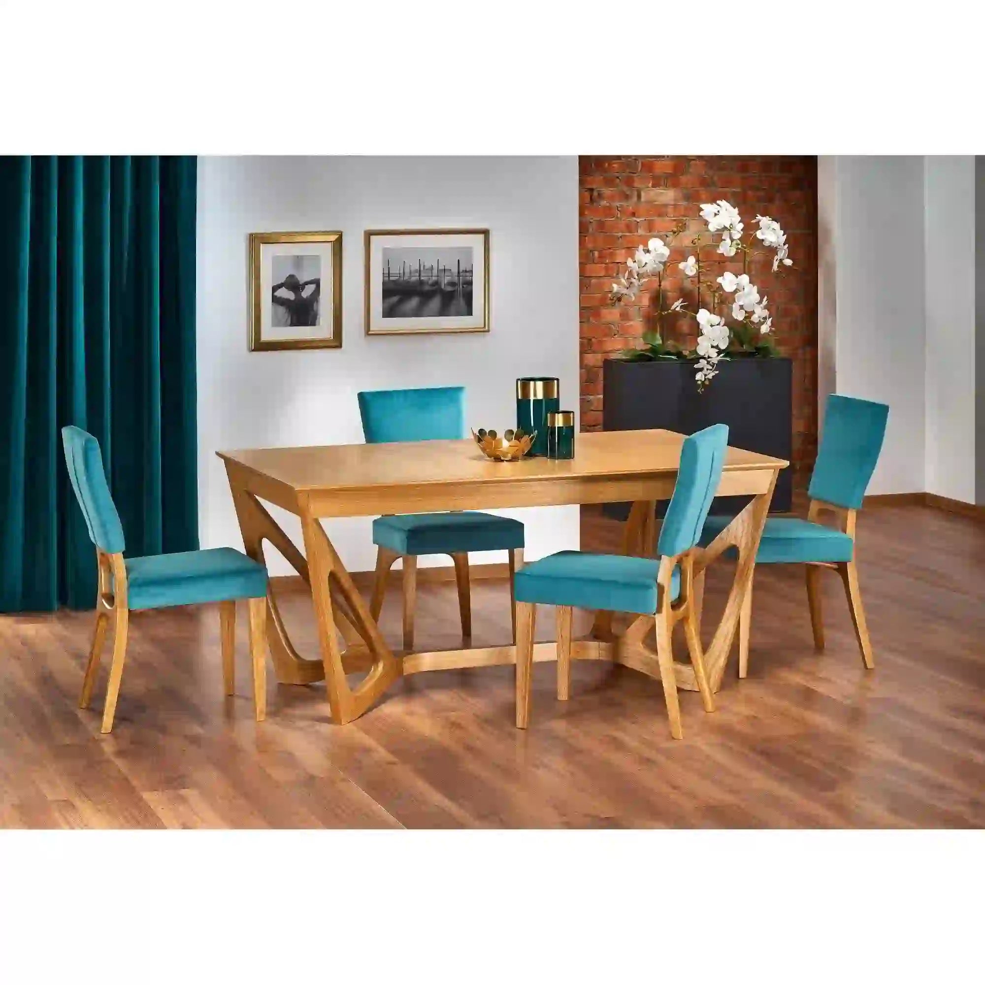 Masa extensibila HOUSTON OCN-27691, stejar