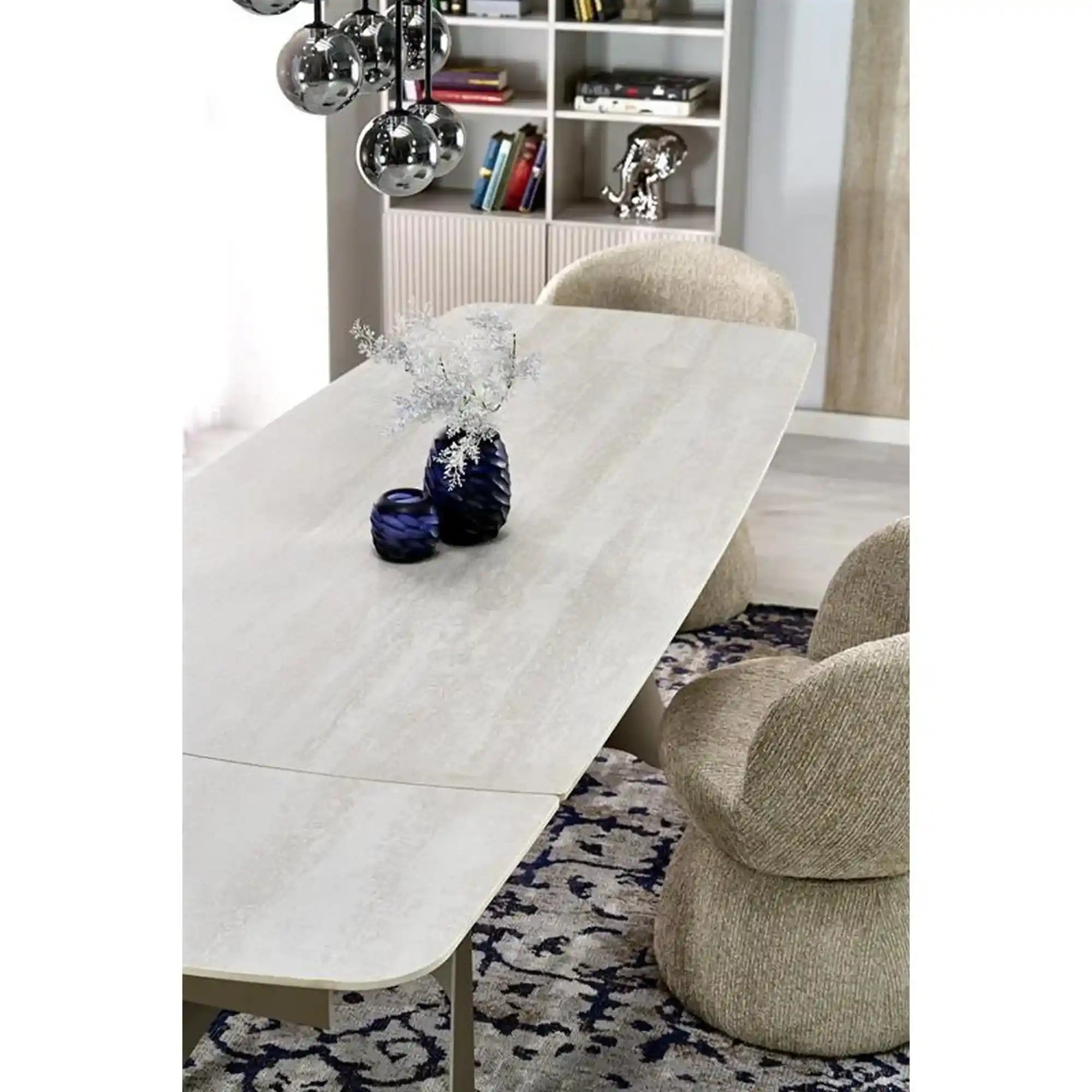 Masa extensibila HOUSTON OCN-37304, travertin/casmir