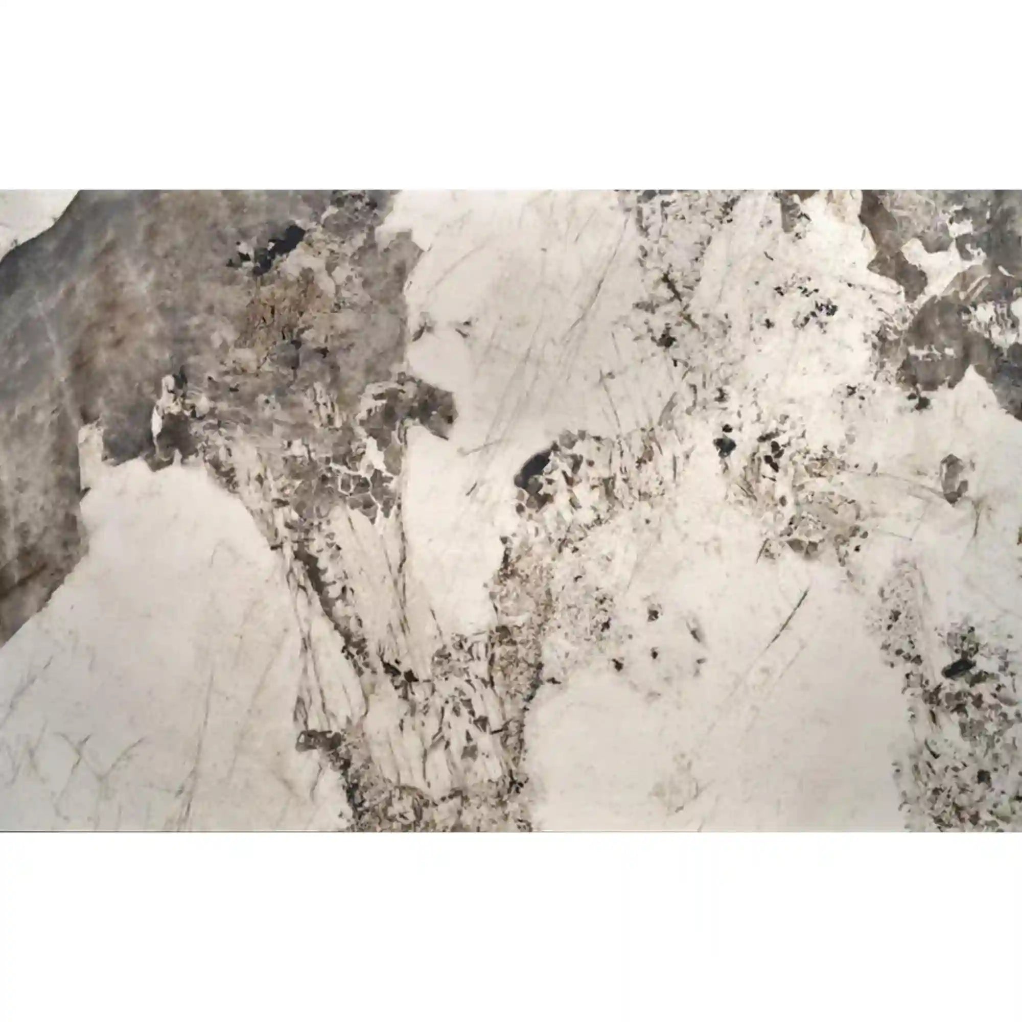 Masa extensibila HOUSTON OCN-37329, alb/negru