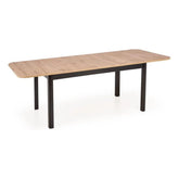 Masă extensibilă stejar artisan/negru, ideală pentru dining – primabucata