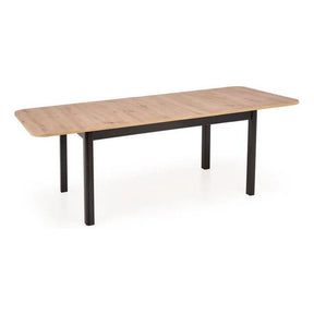 Masă extensibilă stejar artisan/negru, ideală pentru dining – primabucata