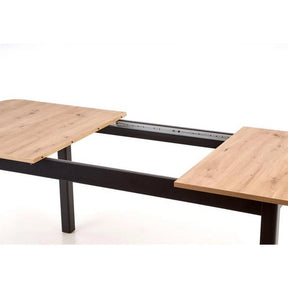 Masa extensibila HOUSTON OCN-37346, stejar artisan/negru