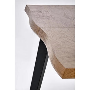 Masa extensibila HOUSTON OCN-37347, stejar/negru