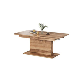 Masă extensibilă din stejar wotan, perfectă pentru un living modern – primabucata