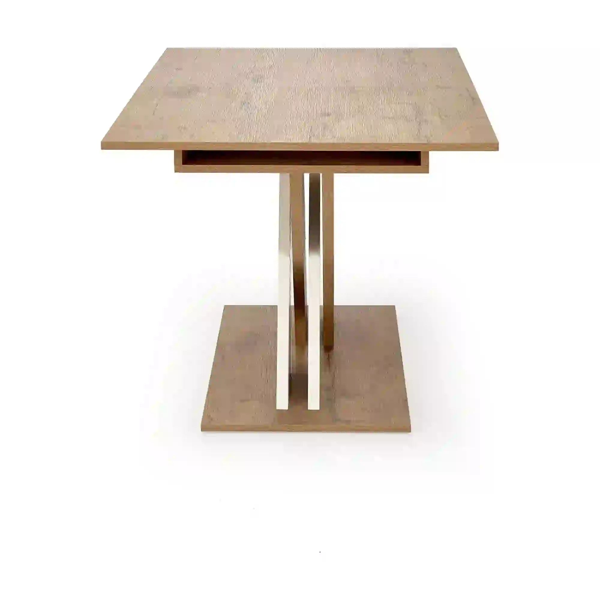 Masa extensibila HOUSTON OCN-37355, stejar alb/alb