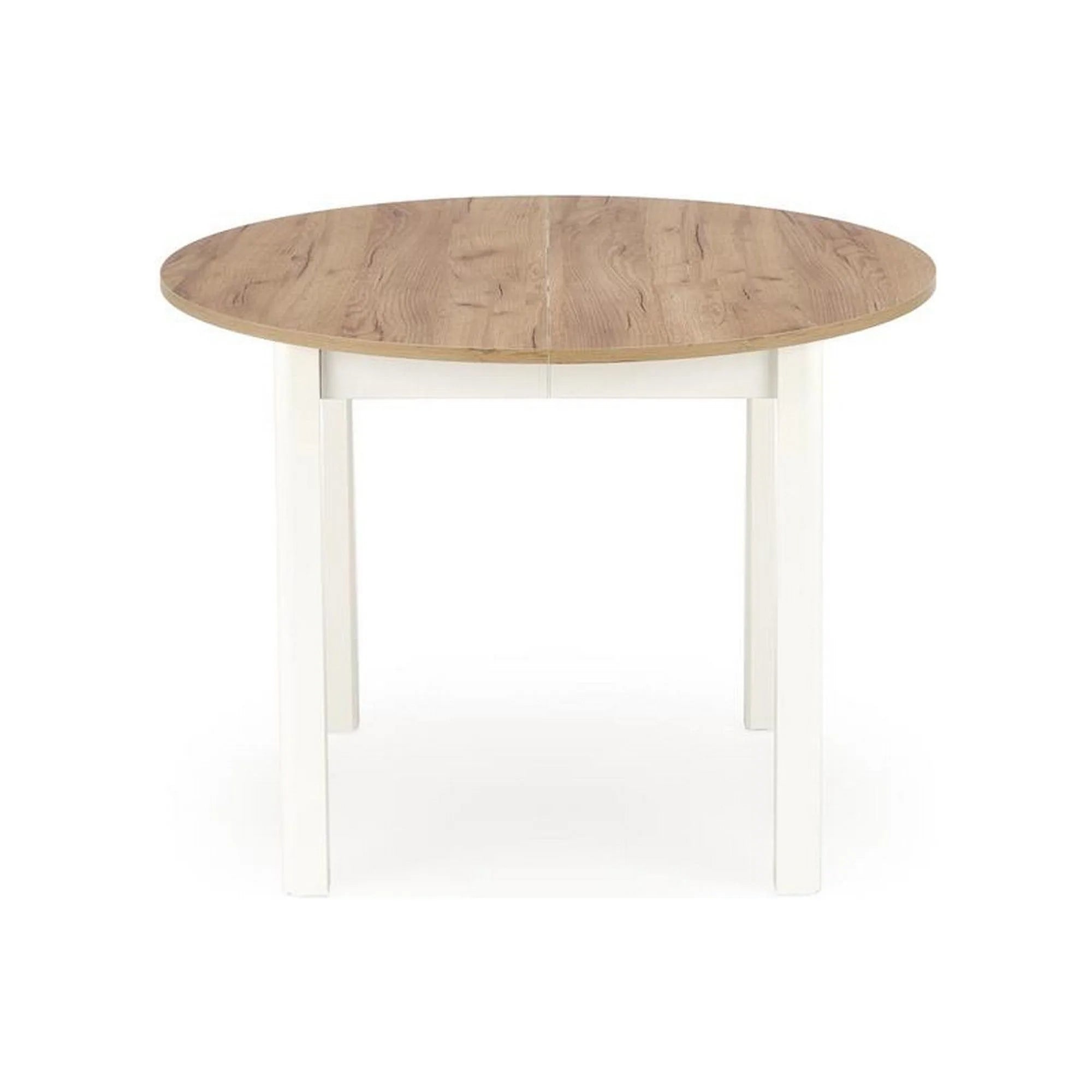 Masa extensibila HOUSTON OCN-37359, stejar alb/alb