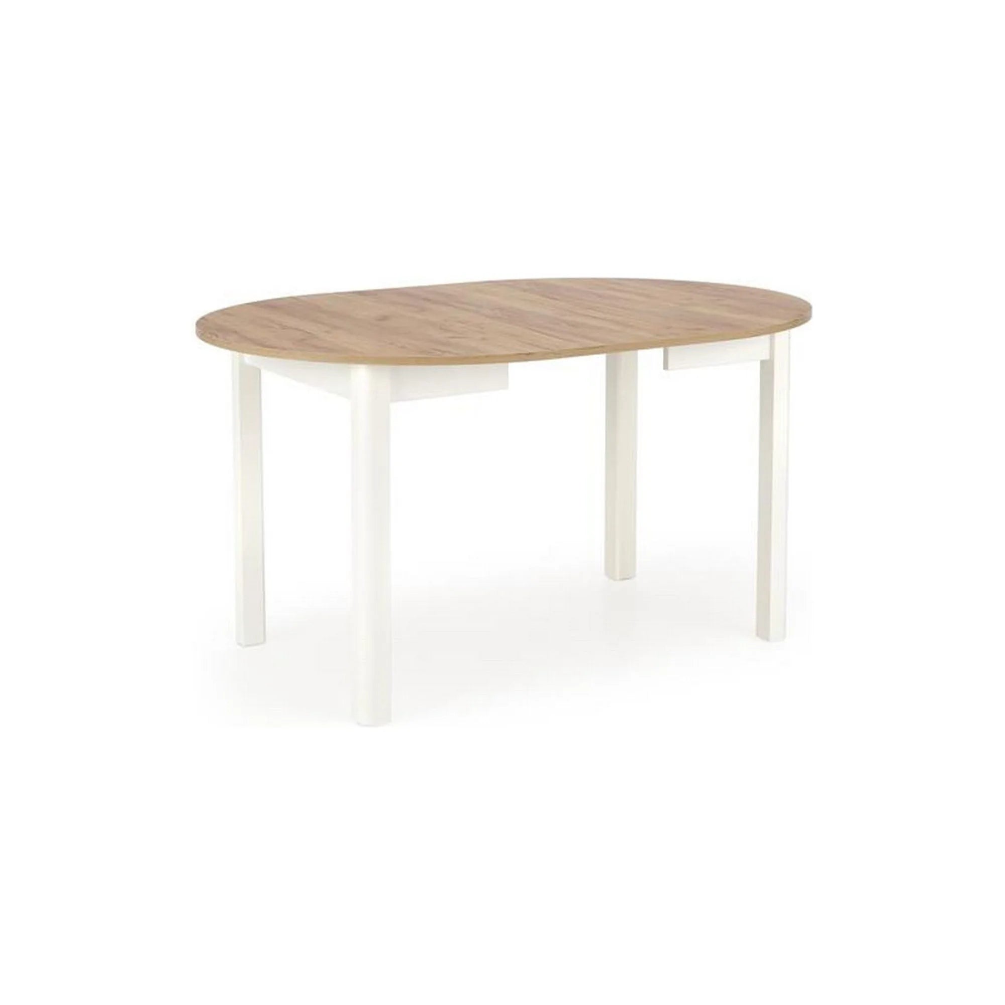 Masa extensibila HOUSTON OCN-37359, stejar alb/alb