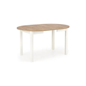 Masa extensibila HOUSTON OCN-37359, stejar alb/alb
