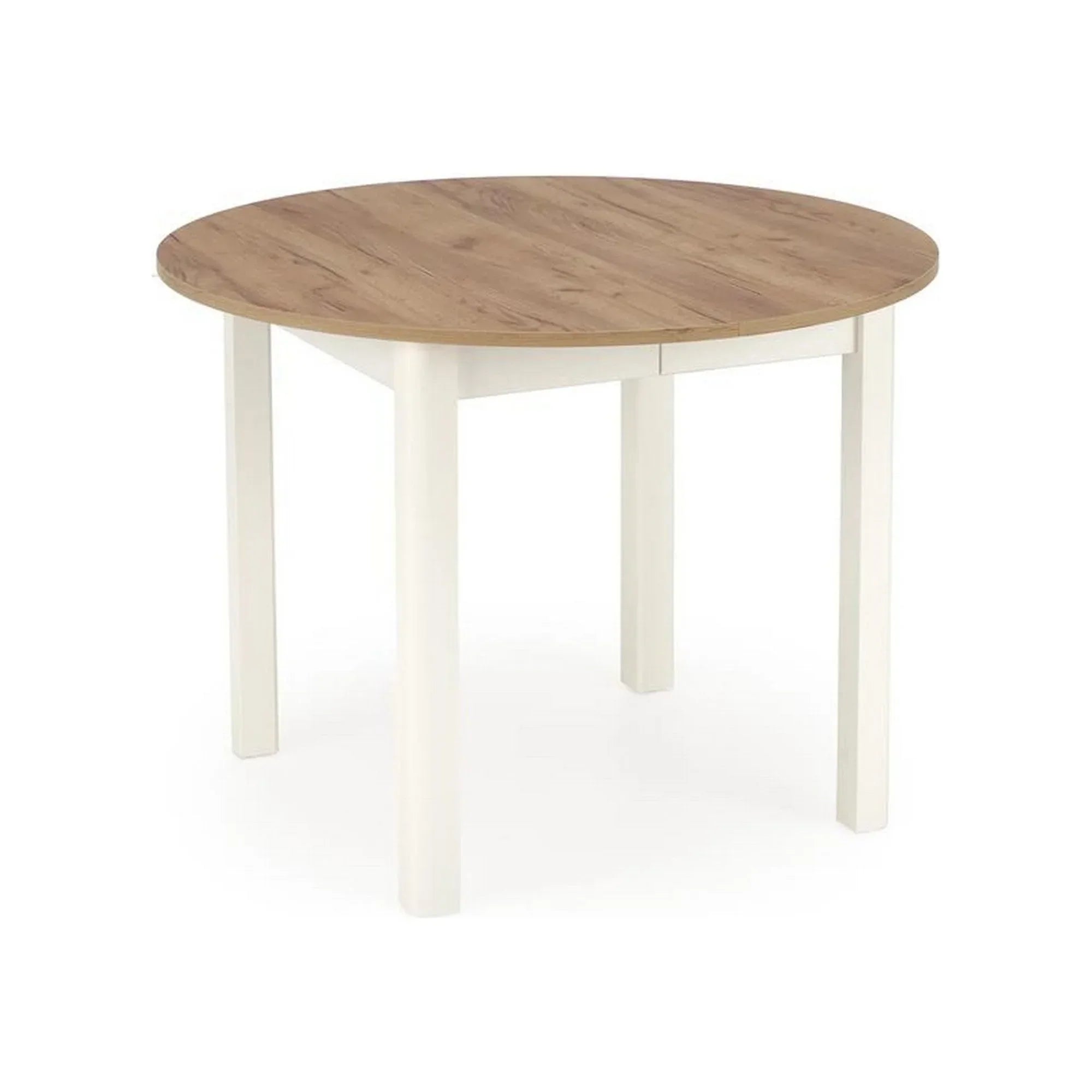 Masa extensibila HOUSTON OCN-37359, stejar alb/alb