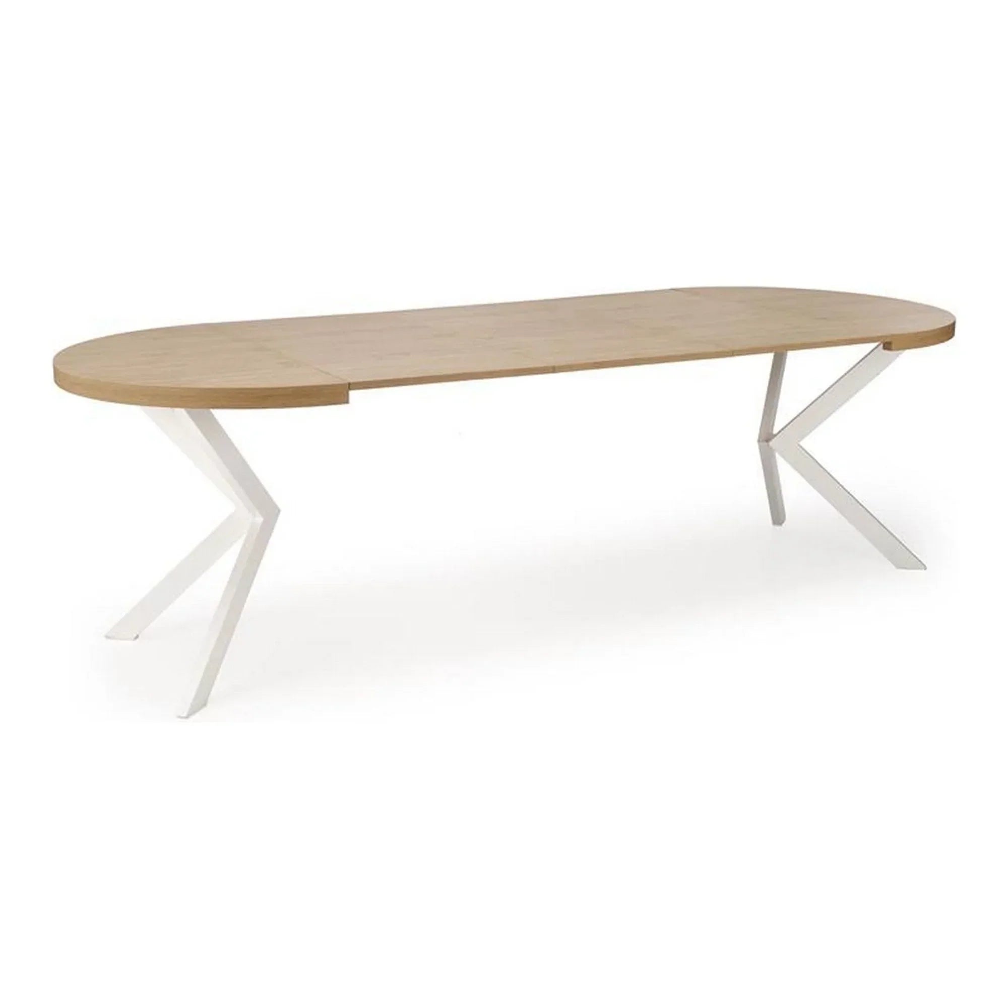 Masa extensibila HOUSTON OCN-37362, stejar auriu/alb