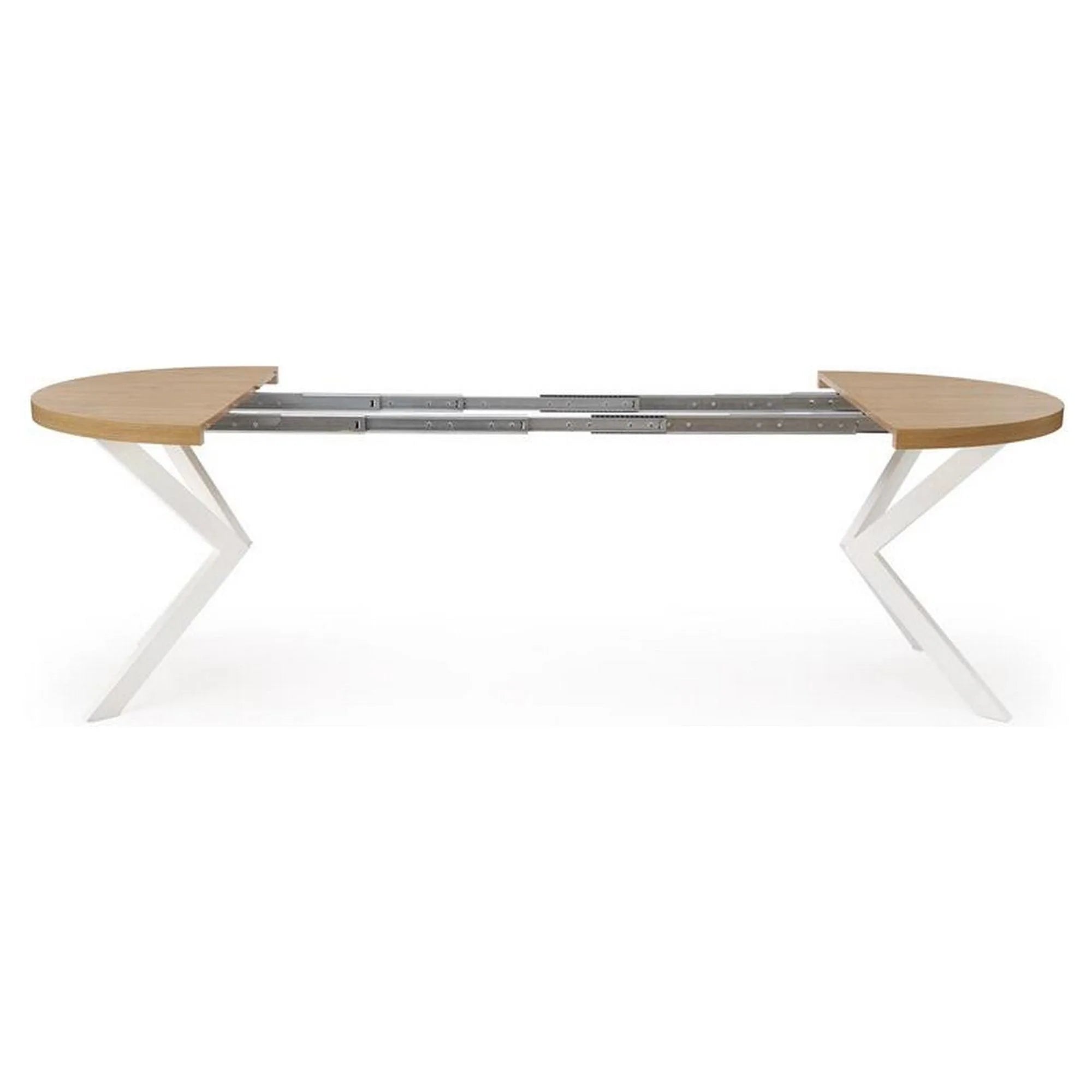 Masa extensibila HOUSTON OCN-37362, stejar auriu/alb