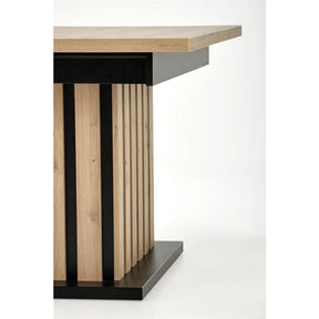 Masa extensibila HOUSTON OCN-37365, stejar/negru
