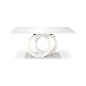 Masa extensibila HOUSTON OCN-37366, alb lucios/alb/auriu