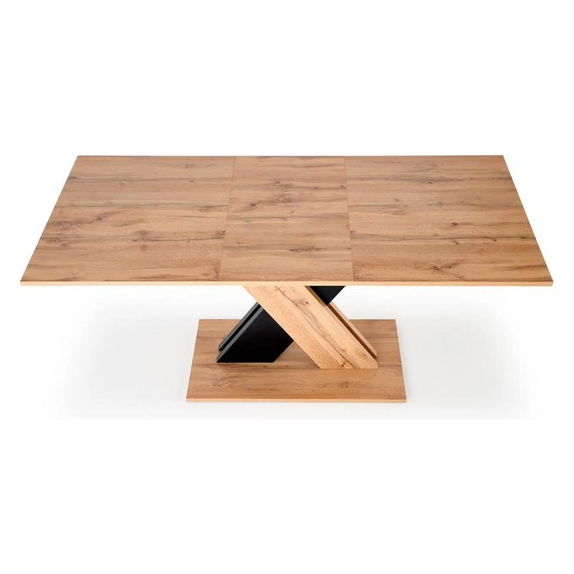 Masa extensibila HOUSTON OCN-37375, stejar/negru