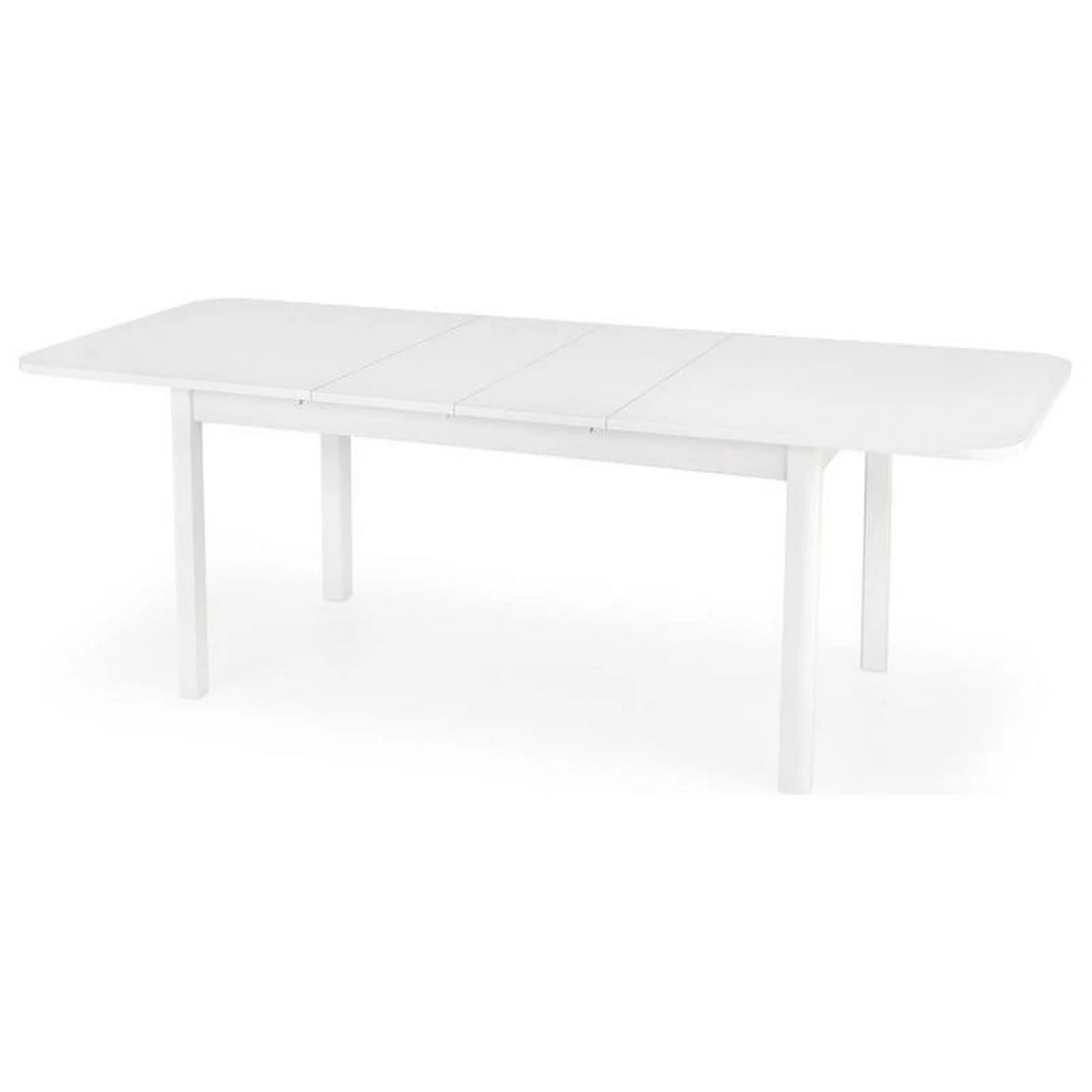 Masă extensibilă albă, ideală pentru un living modern – primabucata