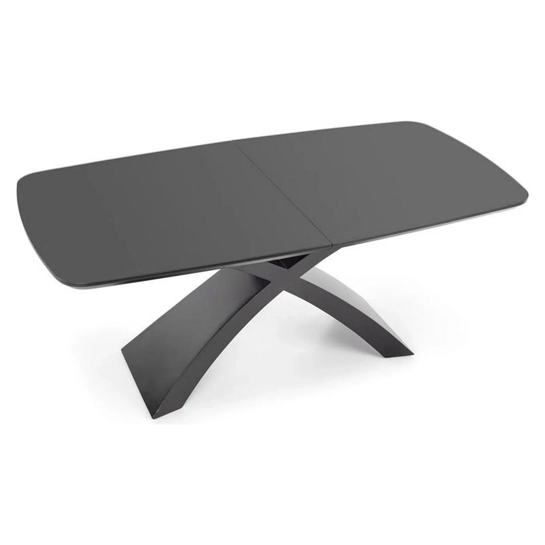 Masă extensibilă gri cu design modern, ideală pentru dining – primabucata