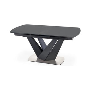 Masa extensibilă neagră cu design modern, ideală pentru living – primabucata