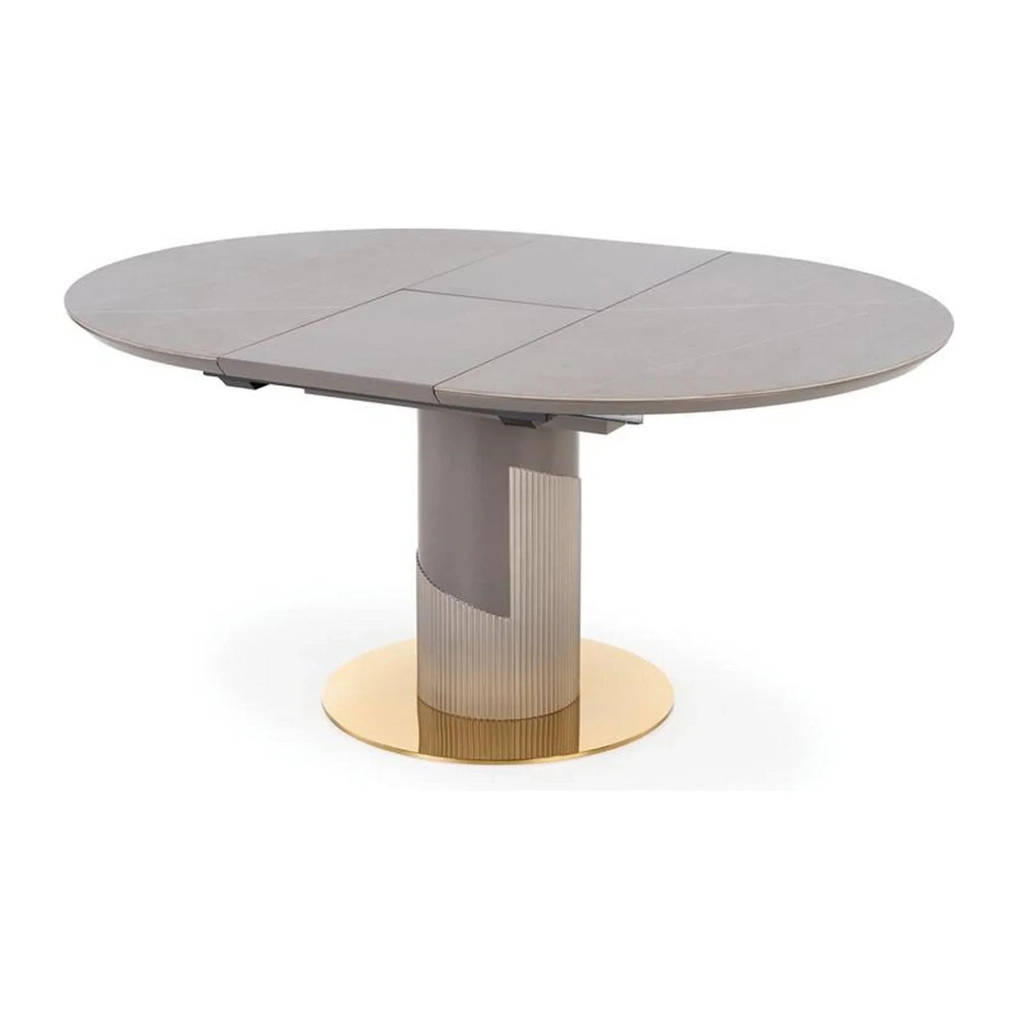 Masa extensibila HOUSTON OCN-37383, gri/auriu