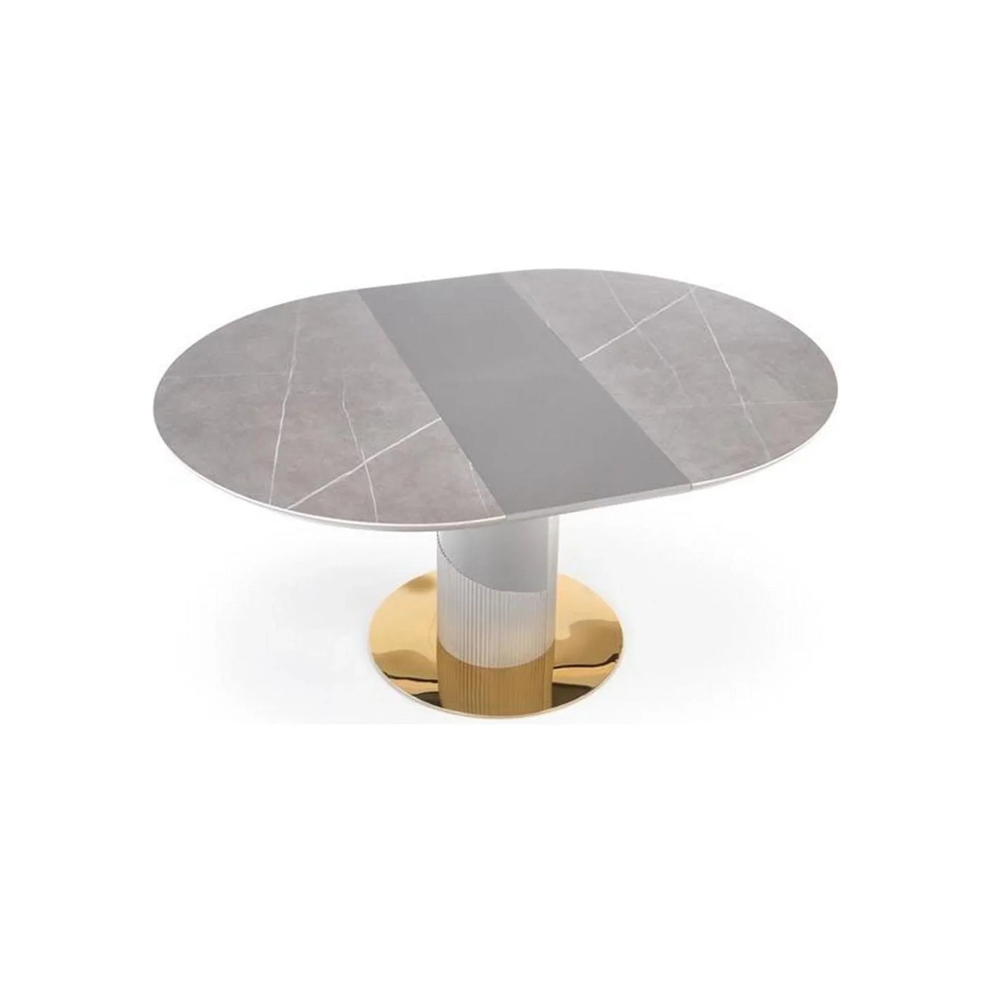 Masa extensibila HOUSTON OCN-37383, gri/auriu