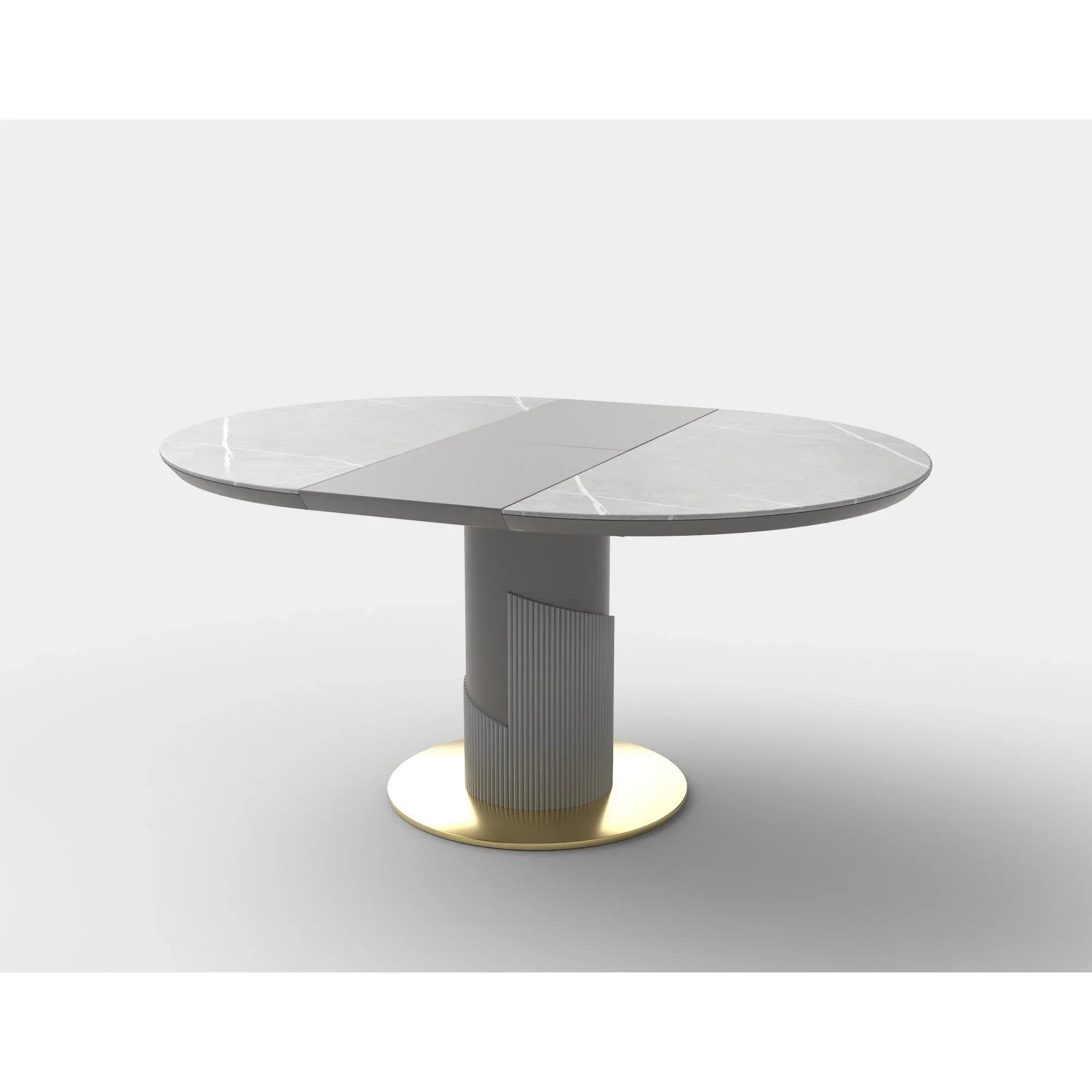 Masa extensibila HOUSTON OCN-37383, gri/auriu