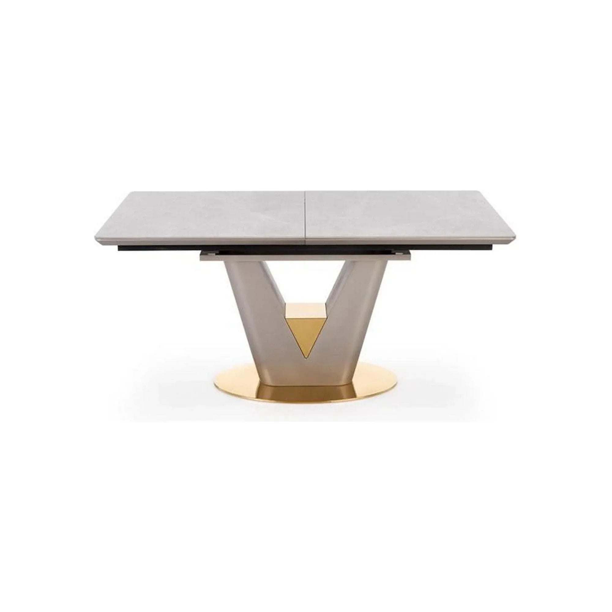 Masa extensibila HOUSTON OCN-37387, gri/auriu