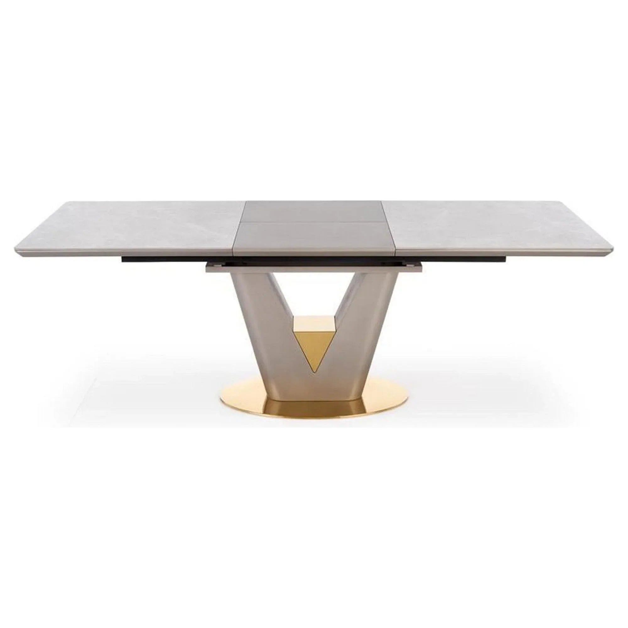 Masa extensibila HOUSTON OCN-37387, gri/auriu