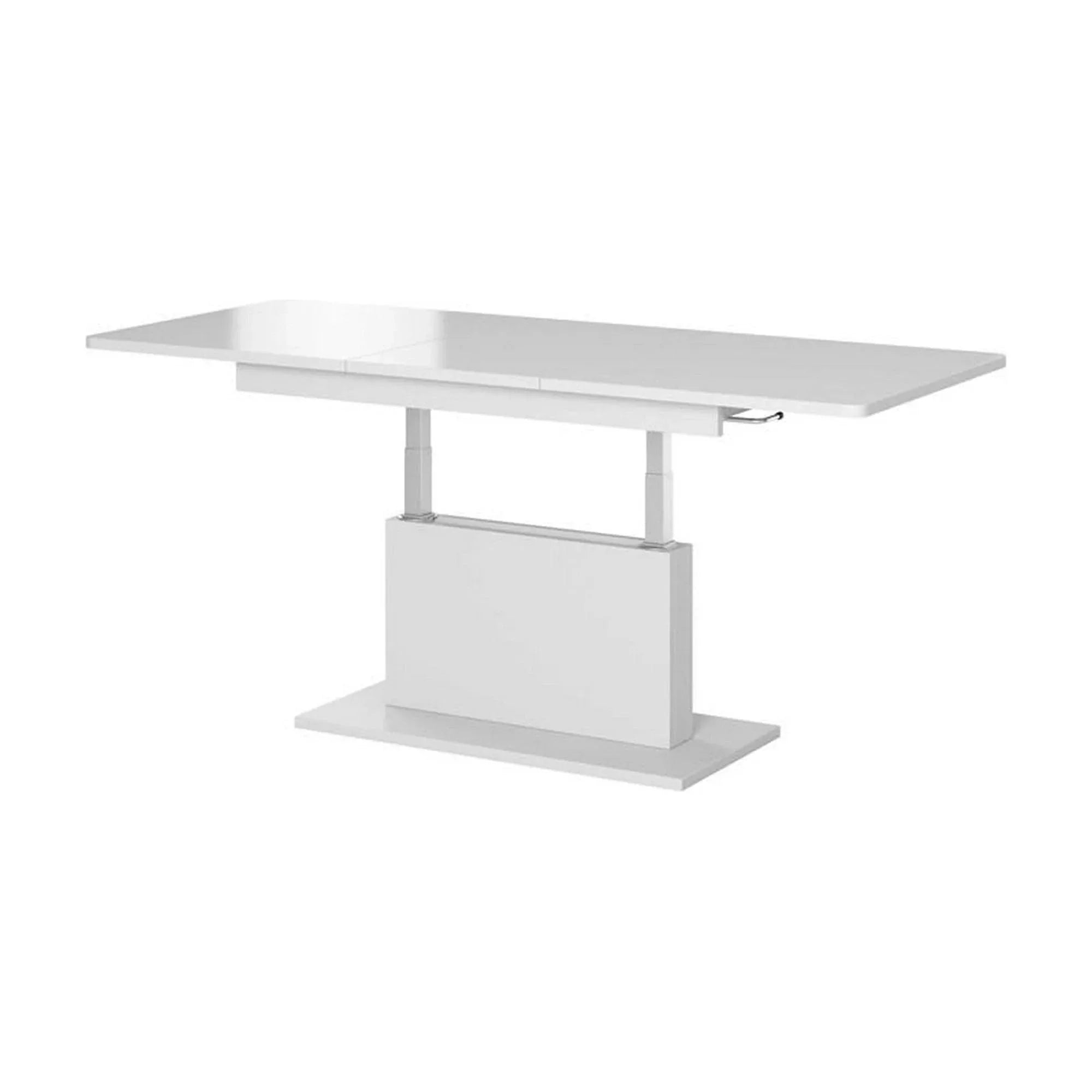 Masa extensibila HOUSTON OCN-37388, alb mat/alb